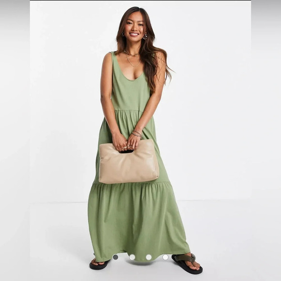 Vintage Dresses & Skirts - Falls Creek Green Maxi Dress